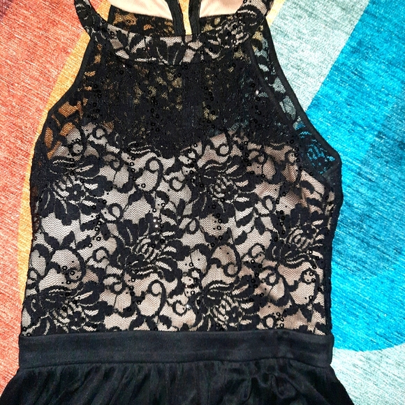 BLACK HOCO/PROM DRESS - Picture 1 of 3